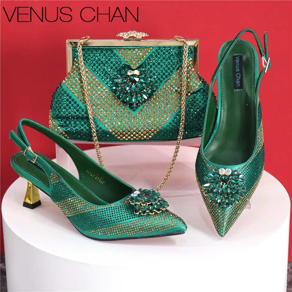 Luxury Bags And Shoes - 2025 تصميم إيطالي حجر الراين فاخر