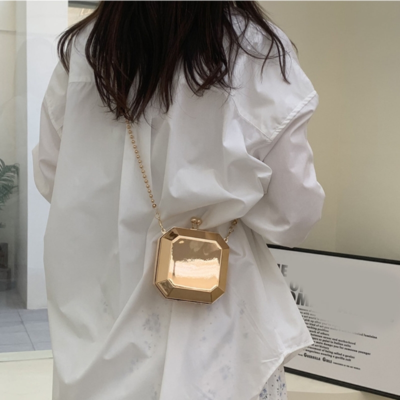 صغيرة فاخرة الذهب مساء حفلة مخ - مراجعة Luxury Bags Shopping وسعره