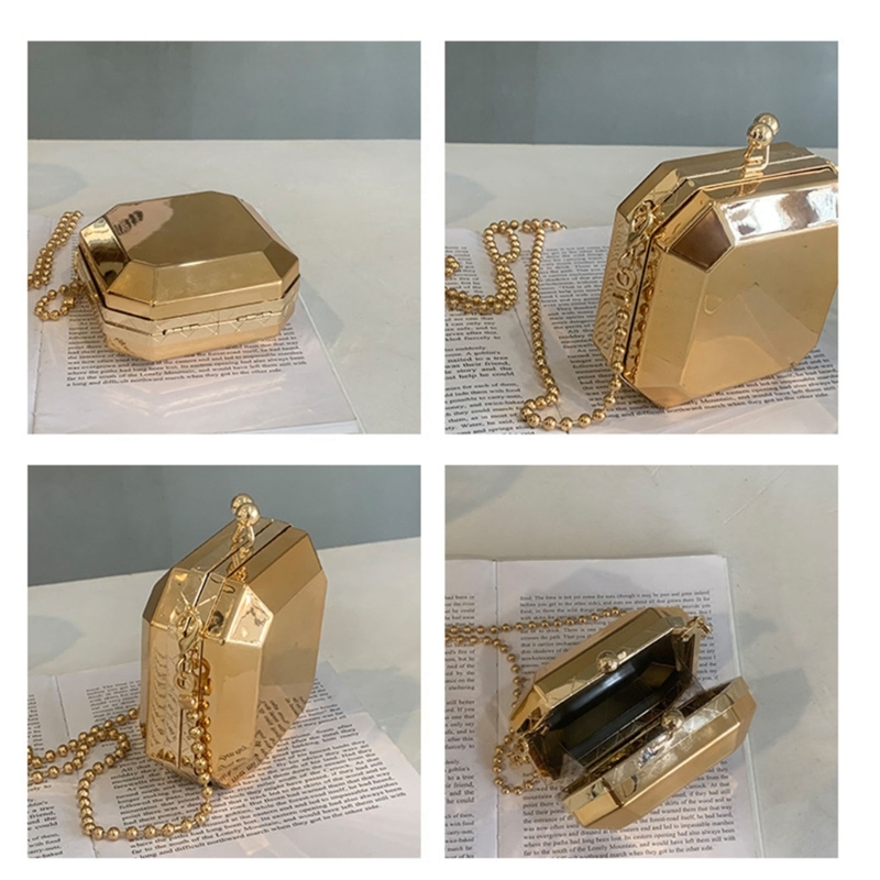 صغيرة فاخرة الذهب مساء حفلة مخ - مراجعة Luxury Bags Shopping وسعره