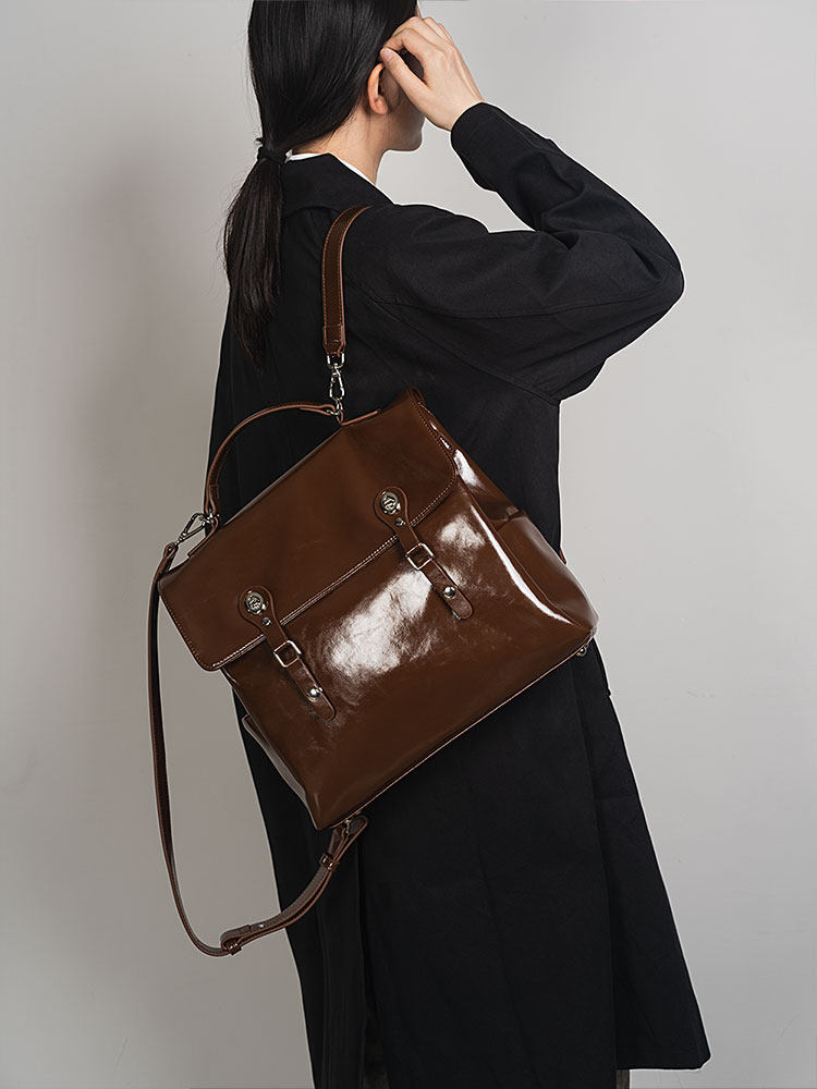 حقيبة كتف نسائية عصرية جديدة ل - مراجعة Top Handle Patent Bag وسعره