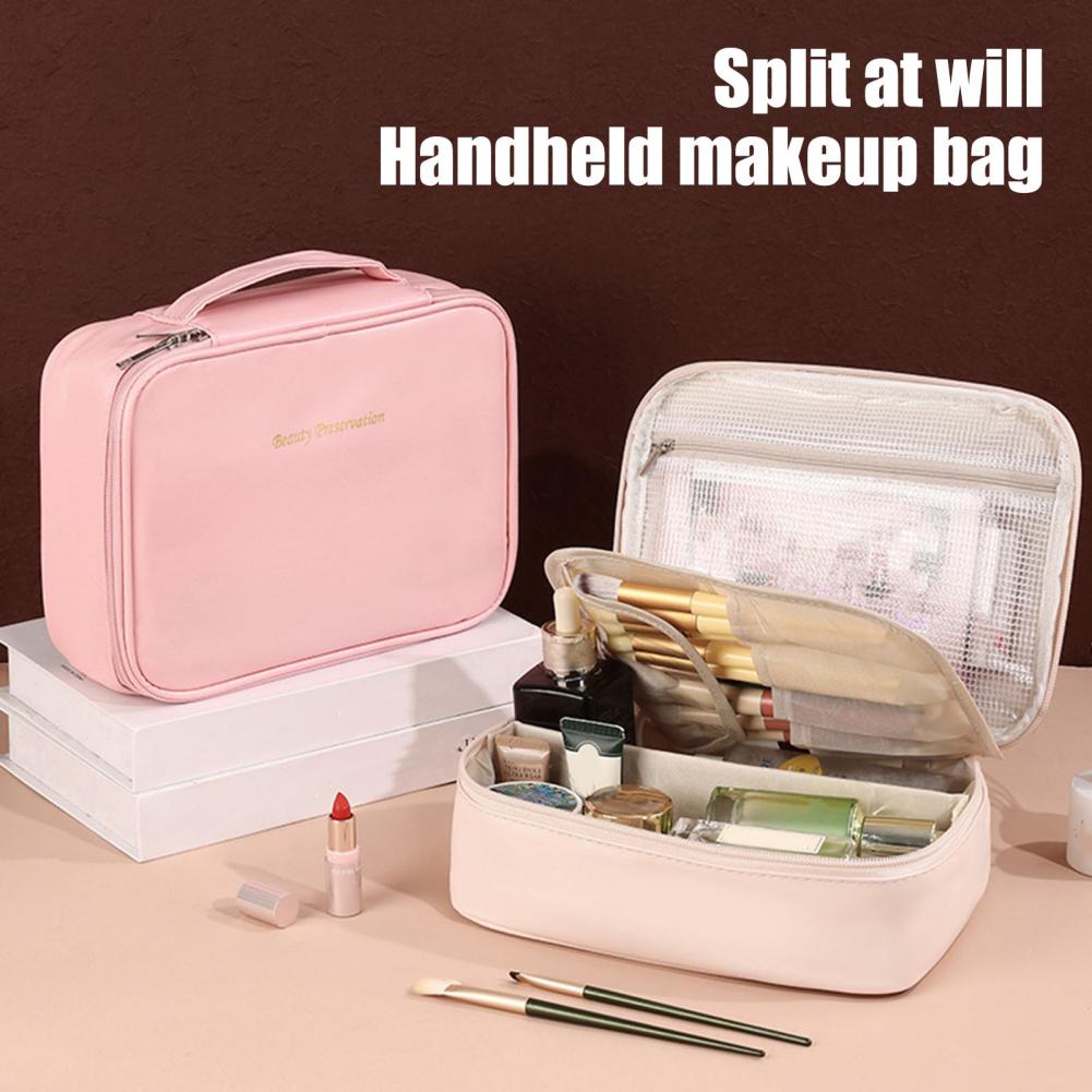 حقيبة مستحضرات تجميل كبيرة الس - مراجعة Top Handle Patent Bag وسعره