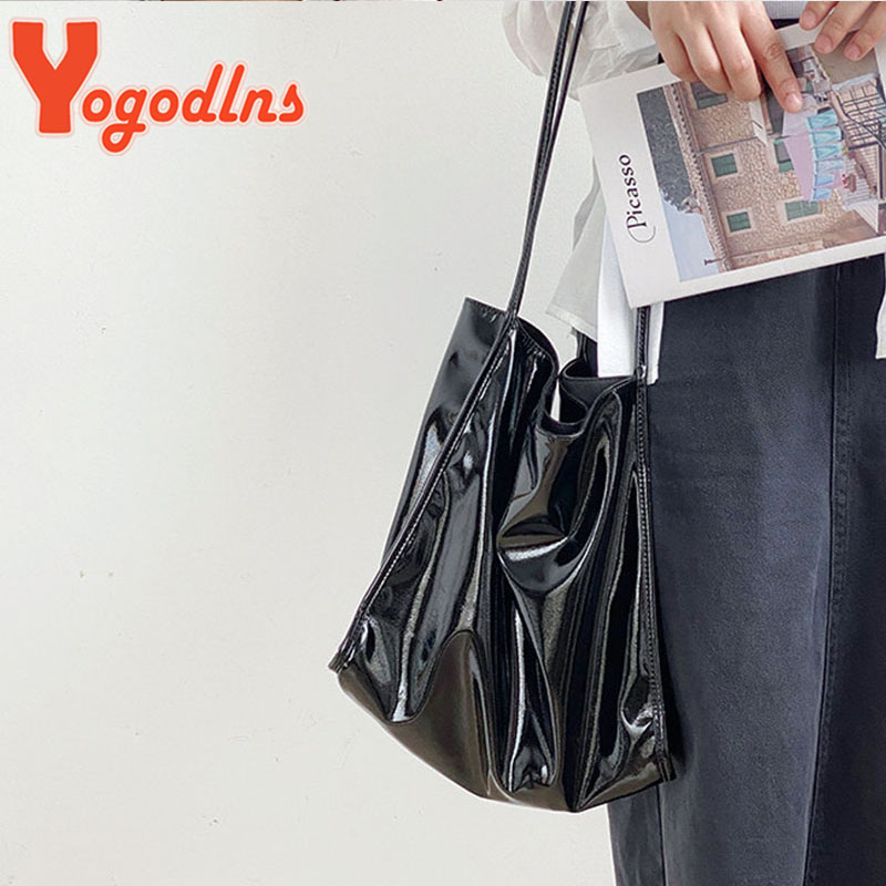 Yogodlns الفاخرة براءات حقيبة  - مراجعة Top Handle Patent Bag وسعره