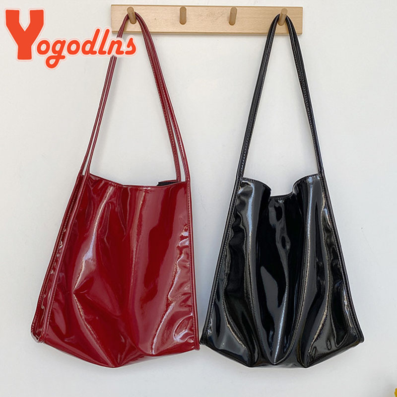 Yogodlns الفاخرة براءات حقيبة  - مراجعة Top Handle Patent Bag وسعره